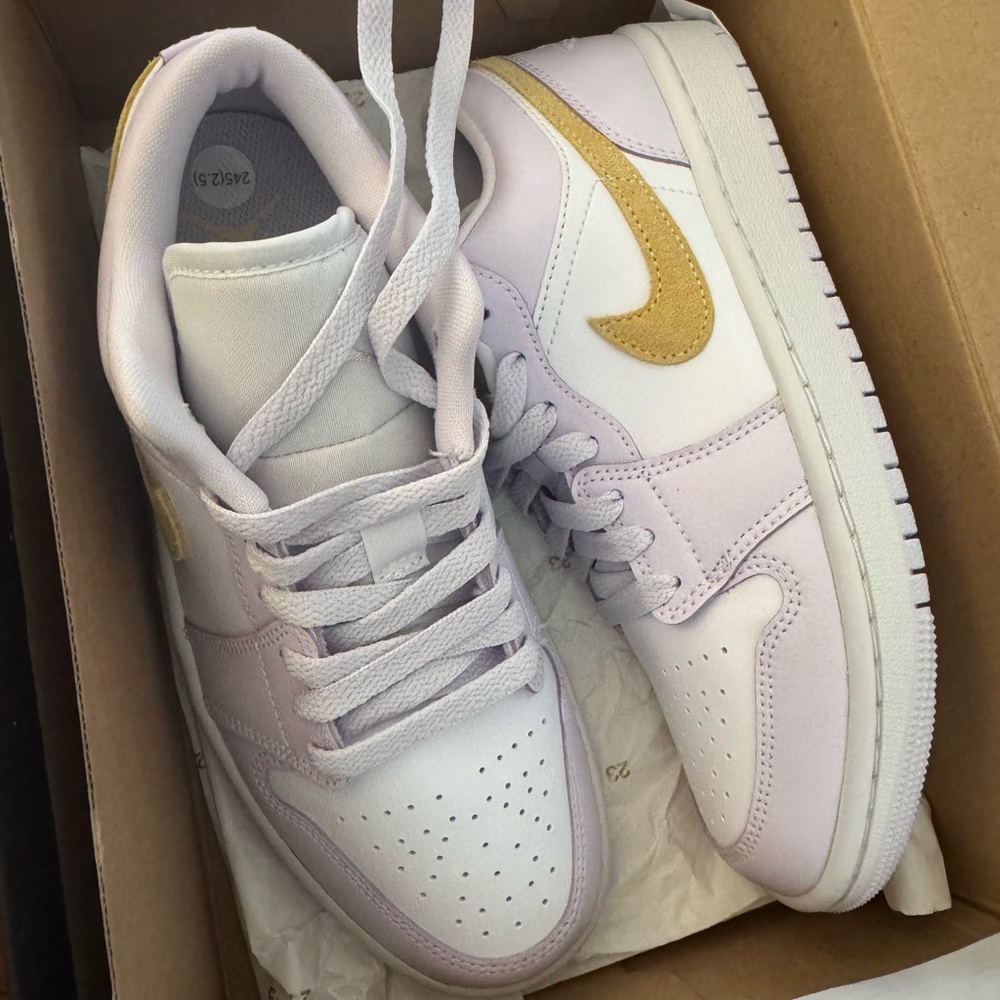 Jordan’s Air Jordan 1 Low "Barely Grape" lavender sneakers